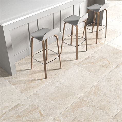 Diana Royal Polished Marble Tiles 24x24x34 Marble Flooring Beige