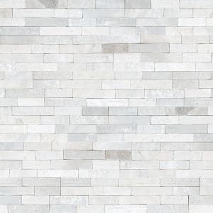 Msi Arctic White Ledger Panel In X In Natural Marble Wall Tile