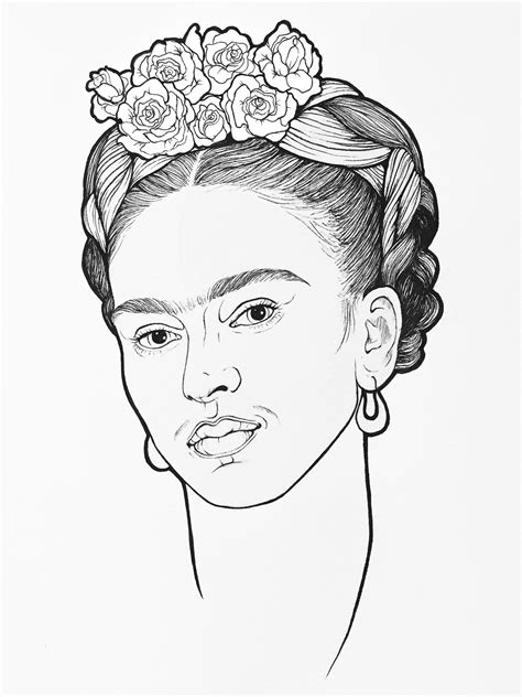 Frida Kahlo Drawing Pencil Art Drawings Frida Tattoo Dibujos De