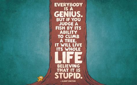 Are You A Fish Trying To Climb Trees Inspirational Quotes Wallpapers