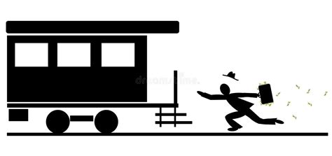 Miss The Train Stock Vector Illustration Of Transport 37554172