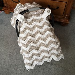 Nursing cover, car seat canopy covers. Ravelry: Chunky Chevron Car Seat Canopy Cover pattern by ...