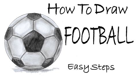 How To Draw A Football Pencil Sketch Tutorial Step By Step