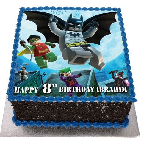 Lego Batman Birthday Cake Flecks Cakes