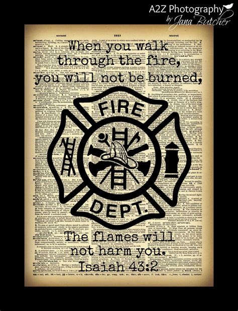 Firefighter Quote Dictionary Page Fine Art Home Decor Wall Art Photo