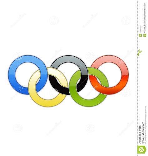 Olympischer Ring getrennt redaktionelles foto ...