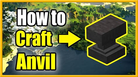 How To Make An Anvil In Minecraft Survival Recipe Tutorial Youtube