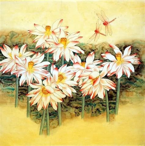 Chinese Lotus Painting Lotus 2603009 69cm X 69cm27〃 X 27〃