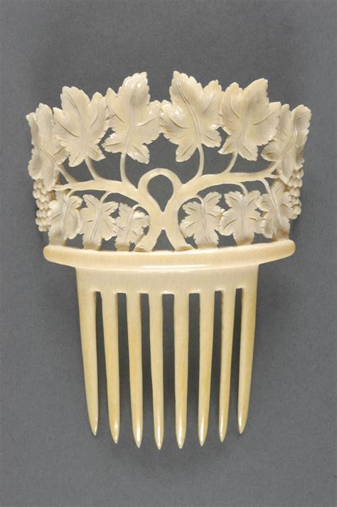 Ivory Comb 19th Cent In The Swans Shadow Antique Hair Combs