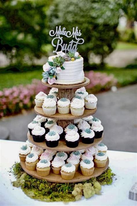 Wedding Cake Alternatives Rustic Cupcake Stands Wood Cupcake Stand