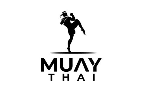 Muay Thai Kickboxing Thailand Logo Graphic By Dimensi Design · Creative Fabrica