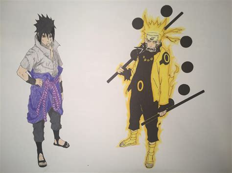 Naruto And Sasuke Drawing Zona Naruto