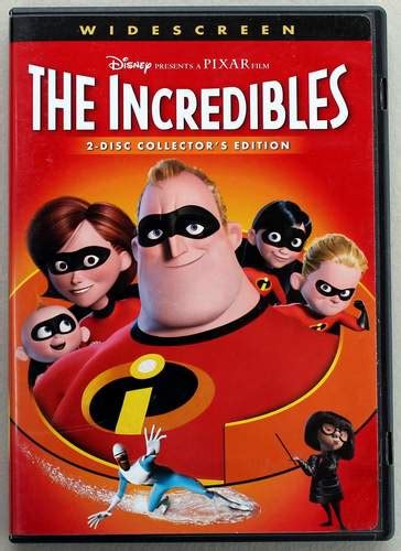 Disney Pixar Film The Incredibles Widescreen 2 Disc Collectors
