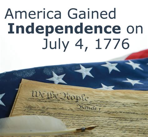 America Gained Independence On July 4 1776 Dont Believe That
