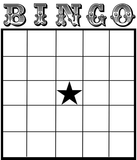 Blank Bingo Card Free Printable Printable World Holiday