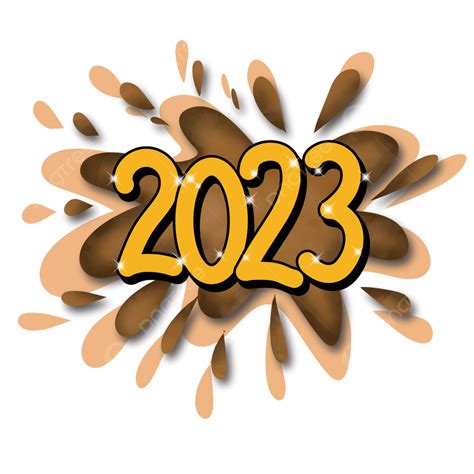 العام الجديد 2023 سنه جديده عام 2023 أعداد Png وملف Psd للتحميل مجانا