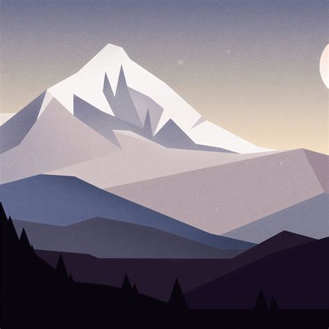 Minimal Mountains Landscape 4k Ipad Pro Wallpapers Free Download