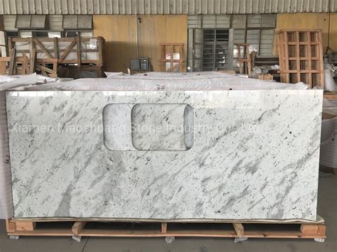 Andromeda White Granite Countertop For Kitchenbathroom China Vanity