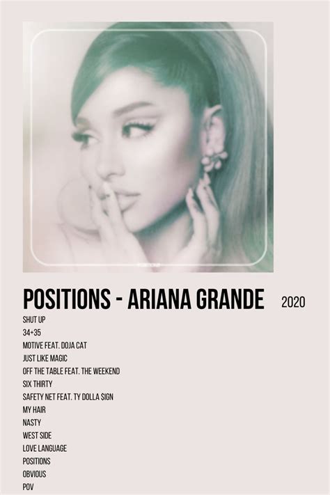 Positions Ariana Grande Aesthetic In 2022 Ariana Grande Album Cover
