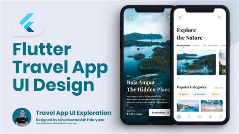 Flutter Travel App Ui Design Speedcode Youtube Photos