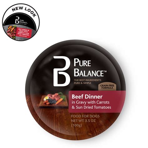 Lowest price in 30 days. Pure Balance Beef Dinner Food for Dogs, 3.5 oz - Walmart ...