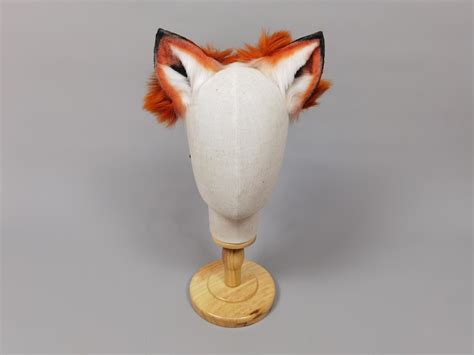 Red Fox Ears And Tail Setrealistic Animal Ears And Tailwolf Etsy