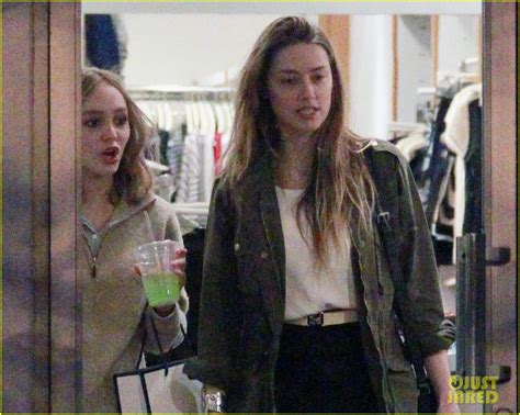 Amber Heard And Future Stepdaughter Lily Rose Depp Laugh And Bond While