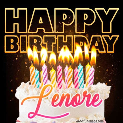 Happy Birthday Lenore GIFs Funimada Com