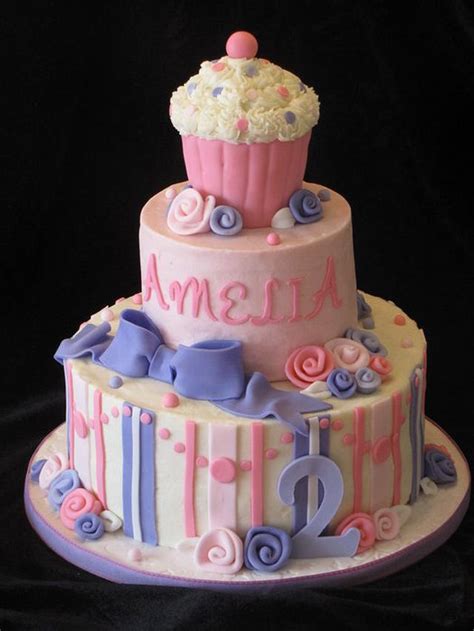 girly cupcake themed cake cake by deborah cakesdecor