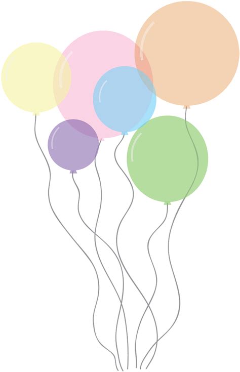 Download Artfree Pictures Transparent Background Pastel Balloons