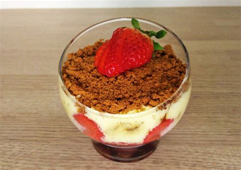 Tiramisu fraises spéculoos de Cuisin Ptits Plats
