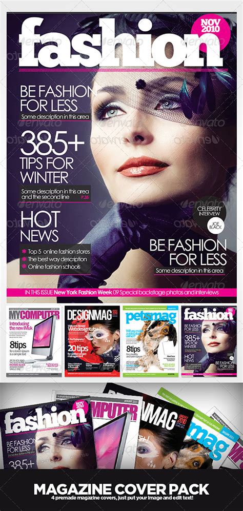Fashion Magazine Cover Page Design