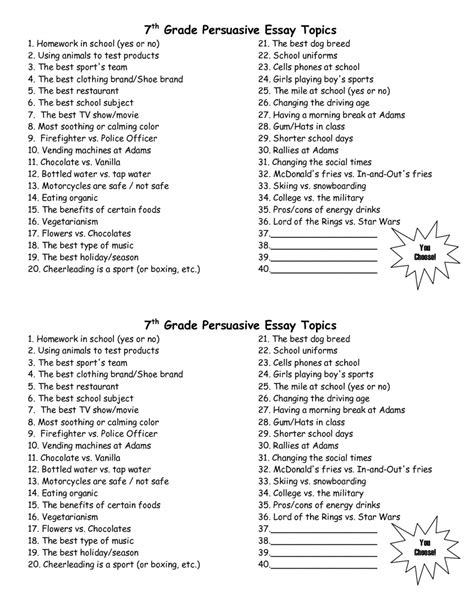 It should be interesting and easily understandable. 020 Persuasive Essay Topics 5th Grade Letter Format Example Ks3 Within Examples ~ Thatsnotus