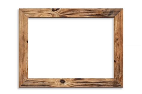 Premium Photo Wood Picture Frame Isolated
