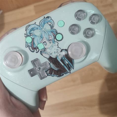 Another Led Custom Controller I Love Hatsune Miku And Really Loved The Collab With Cinnamonroll