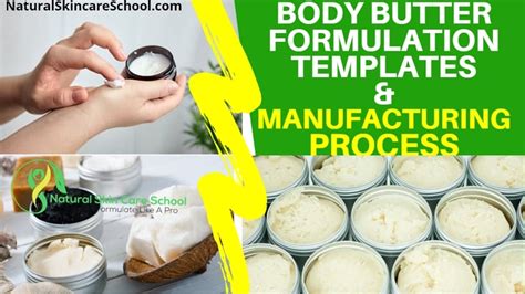 Body Butter Formulation Templates And Manufacturing Process Natural