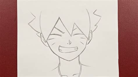 Easy Anime Drawing How To Draw Boruto Uzumaki Step By Step YouTube
