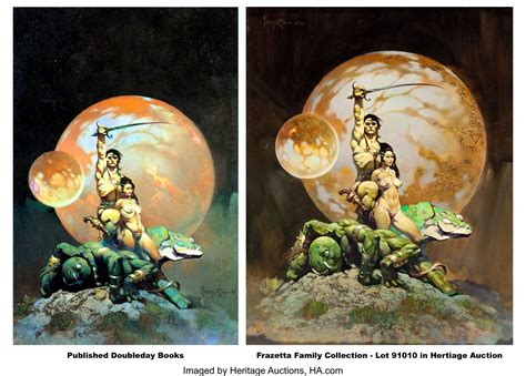 The Princess Of Mars Frank Frazettas Iconic 1970 Painting Goes To Auction