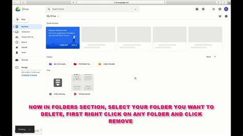 Click the google drive icon in your computer's toolbar. HOW TO DELETE FOLDERS IN GOOGLE DRIVE - YouTube