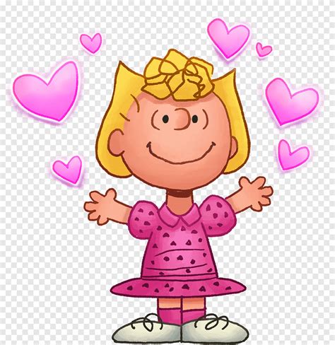 Garota Usando Vestido Rosa Sally Brown Snoopy Charlie Brown Lucy Van