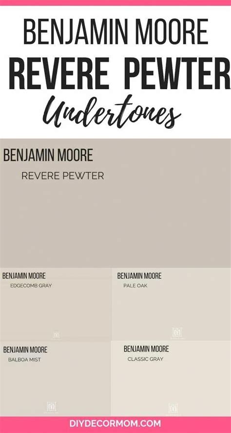 Revere Pewter Benjamin Moore Color Palette