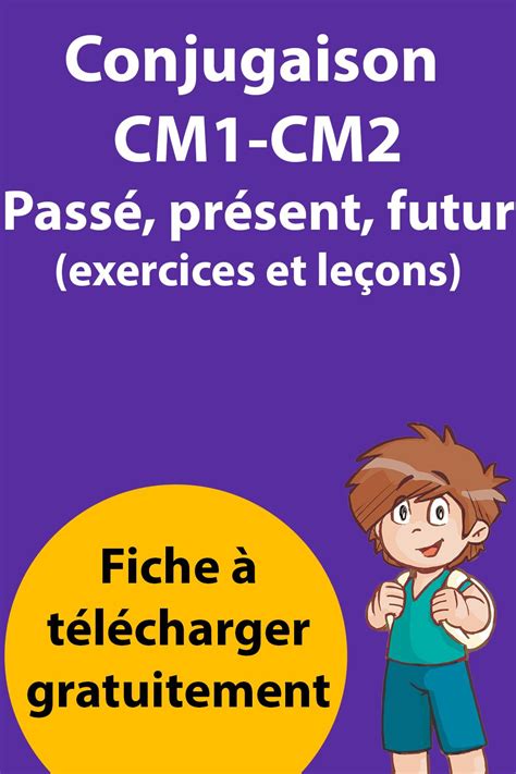 Tu peux aussi te tester dans toutes les matières et/ou dans tous les niveaux en n'effectuant aucune sélection. Passé Présent Futur CM1 - CM2 - Exercices, Évaluation, Leçon à imprimer en 2020 | Conjugaison ...