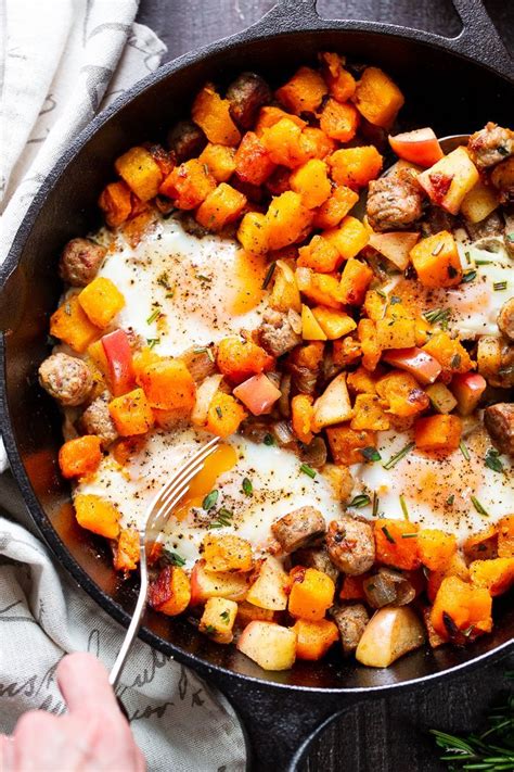 This chicken apple sausage recipe teaches you how to make and how to cook healthy breakfast sausage made with granny smith apples, bacon, and nutmeg. Butternut, Apple, and Chicken Sausage Hash {Paleo, Whole30} | | Recipe | Chicken sausage recipes ...