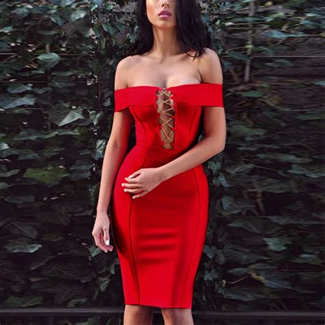 Summer Runway Dresses Women Sexy Strapless Fashion Hollow Out