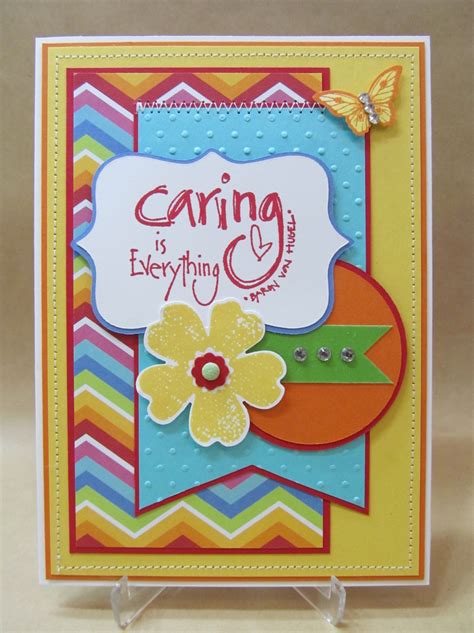 Savvy Handmade Cards Caring Is Everything Card