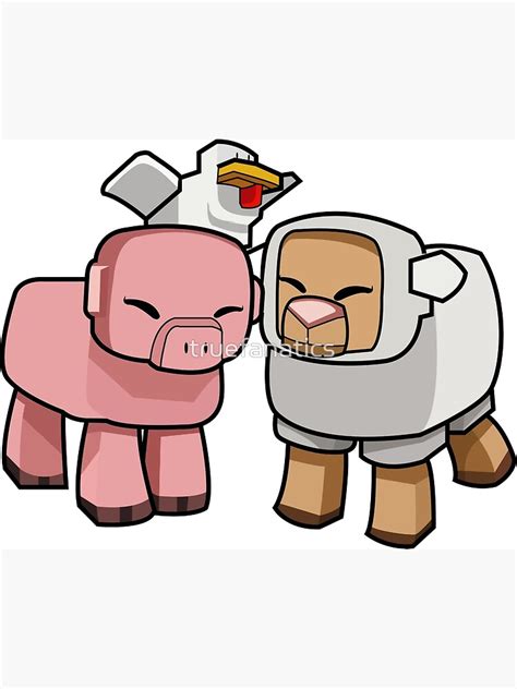 Poster Minecraft Animals Poulet Minecraft Minecraft Pig Et