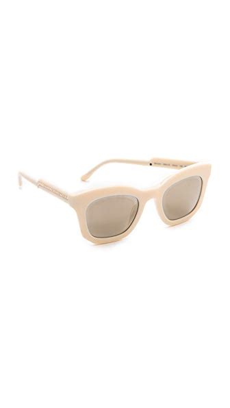 Stella Mccartney Mirorred Thick Frame Sunglasses Shopbop