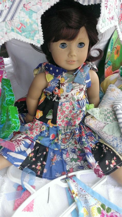 Vintage Quilt Top Re Purposed Into A Dollie And Me Twirly Dresswhich
