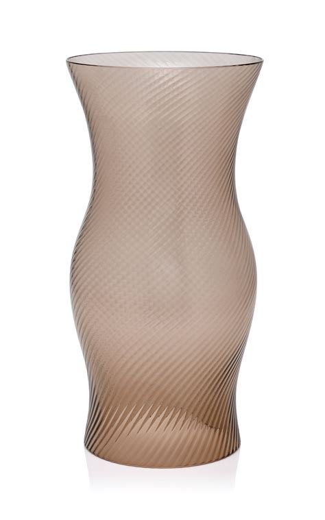 Benjara geometric design metal candle holder with glass hurricane,large,silver. large_nason-moretti-brown-twisted-glass-hurricane-candle ...