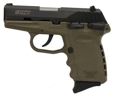 Sccy Cpx 1 Pistol 9mm Luger 31 Barrel 10 Round Integral Grip Flat